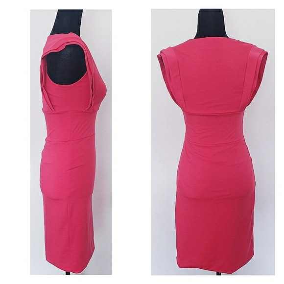 RENUAR RED FITTED DRESS - Picture 4 of 5